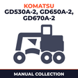Komatsu GD530a-2,GD650A-2,GD670A-2,two x manuals. Shop & OM.