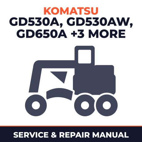 KOMATSU GD530A, GD530AW Series / GD650A, GD650AW Series / GD670A, GD670AW Series MOTOR GRADER Service Shop Repair Manual