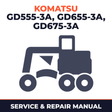 Komatsu GD555-3A GD655-3A GD675-3A Service Repair Manual