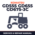 Komatsu GD555 GD655 GD675-3C Motor Grader Service Repair Workshop Manual