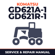 Komatsu GD621A-1 GD621R-1 Grader Workshop Service Manual