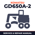 Komatsu GD650A-2 Motor Grader Workshop Service Manual