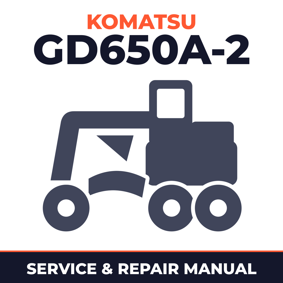 Komatsu GD650A-2 Motor Grader Workshop Service Manual
