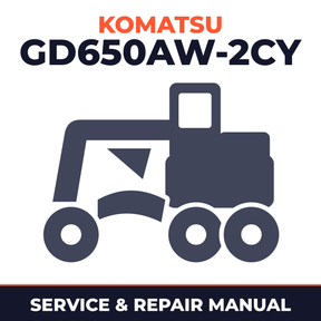 Komatsu GD650AW-2CY Motor Grader Workshop Service Manual