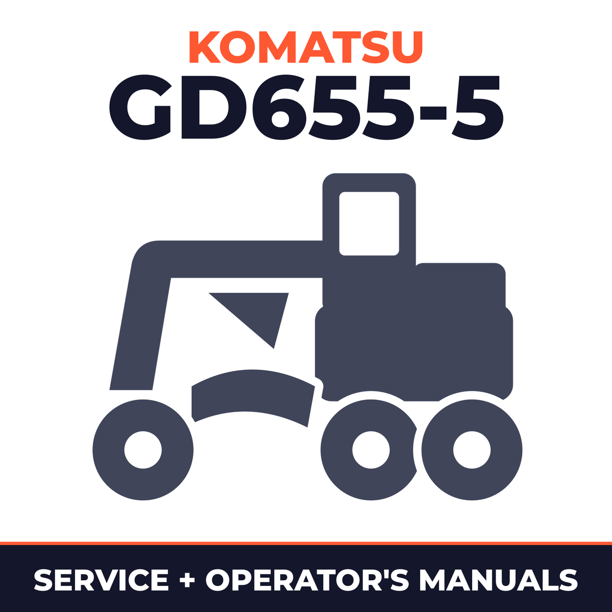 KOMATSU GD655-5 Operation and Maintenance Service Manual