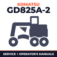 KOMATSU GD825A-2 MOTOR GRADER Service Repair Manual + Operation & Maintenance Manual