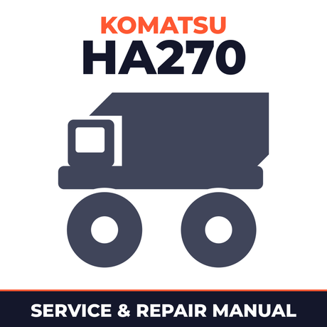 Komatsu HA270 Dump Truck Workshop Service Repair Manual