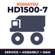 KOMATSU HD1500-7 Dump Truck Service Repair Manual + Field ASSEMBLY Manual + Operation & Maintenance Manual