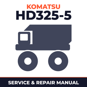 KOMATSU HD325-5 Dump Truck Service Shop Repair Manual