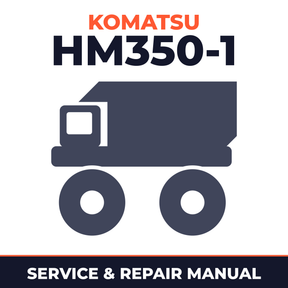 KOMATSU HM350-1 Articulated Dump Truck Service Shop Repair Manual