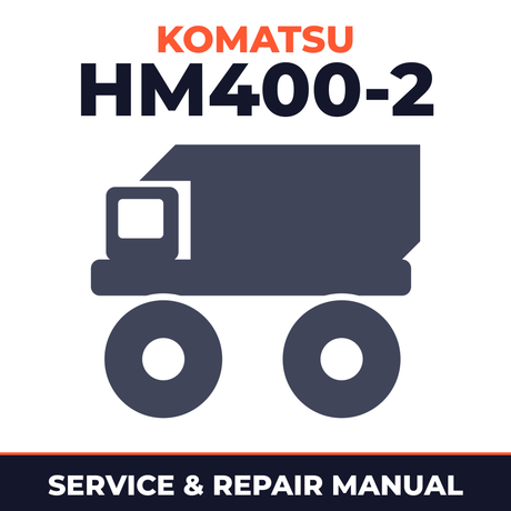 KOMATSU HM400-2 Articulated Dump Truck Service Shop Repair Manual