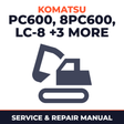 Komatsu Hydraulic Excavator PC600 8PC600 LC-8 PC800 K50001 PC 800 LC-K Factory Service Repair Manual