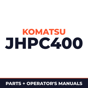 Komatsu JHPC400 Parts, Safety, Operation & Maintenance Manual