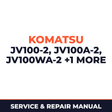 Komatsu JV100-2, JV100A-2, JV100WA-2, JV100WP-2 Workshop Service Repair Manual