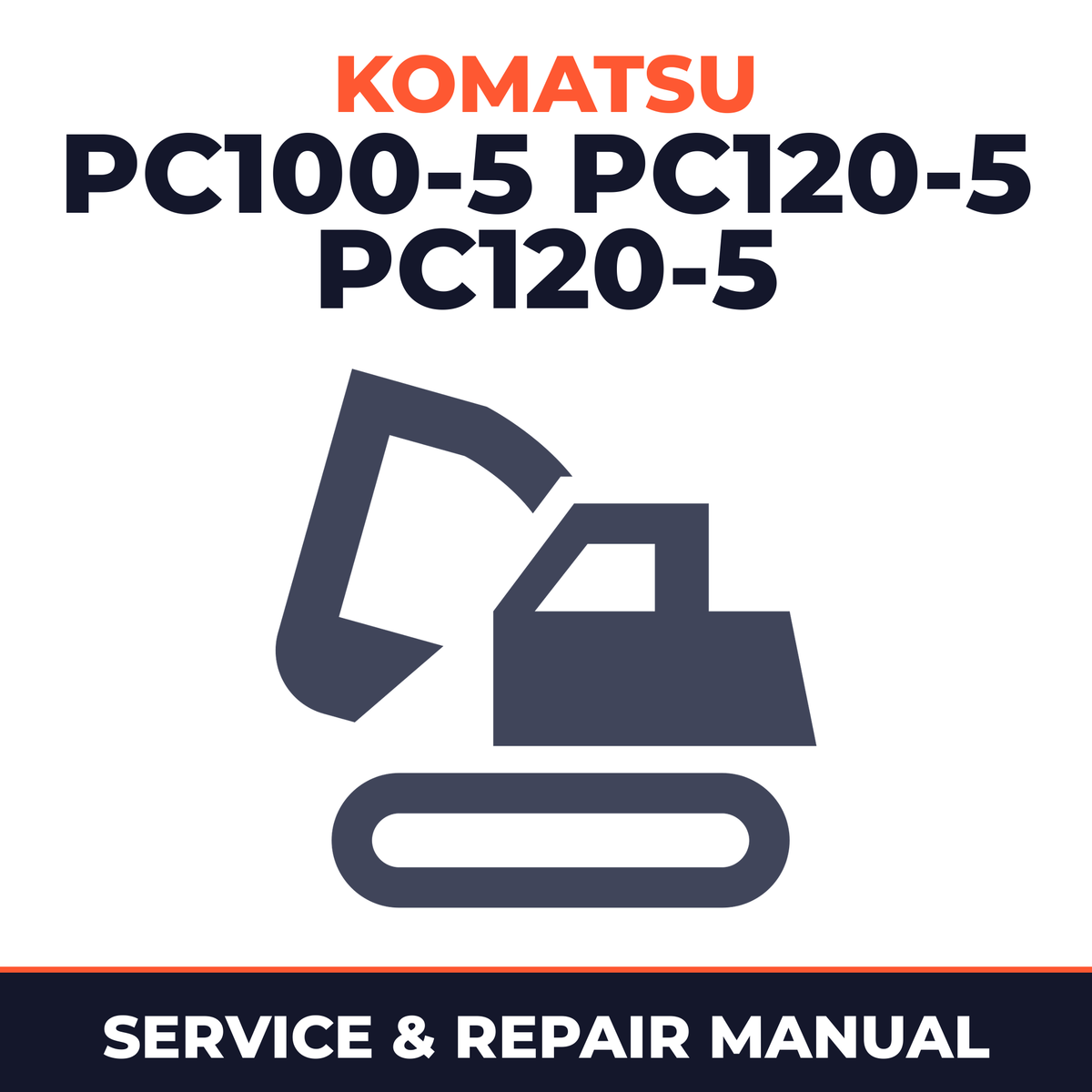 KOMATSU PC100-5,PC120-5,PC120-5 MIGHTY Hydraulic Excavator Service Repair Shop Manual
