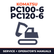 KOMATSU PC100-6, PC120-6 Hydraulic Excavator Service Repair Manual + Operation & Maintenance Manual