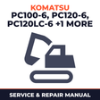 Komatsu PC100-6, PC120-6, PC120LC-6, PC130-6 Factory Service Repair Manual