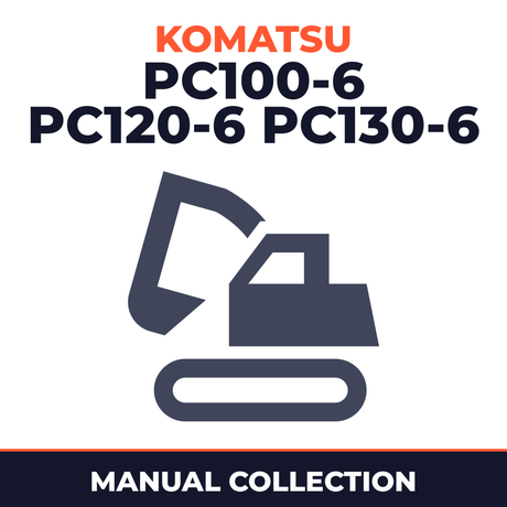 Komatsu PC100-6, PC120-6 ,PC130-6 manuals. Shop & operation