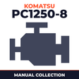 Komatsu PC1250-8 machine & engine workshop manuals. 3 books.