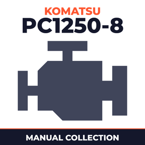 Komatsu PC1250-8 machine & engine workshop manuals. 3 books.