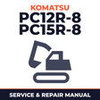 Komatsu PC12R-8,PC15R-8 Hydraulic Excavator Workshop Service Repair Manual F30001 and up, F20001 and up