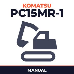 Komatsu PC15MR-1 Excavator Manual