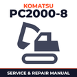Komatsu PC2000-8 Hydraulic Excavator Workshop Service Manual