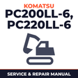 KOMATSU PC200LL-6, PC220LL-6 LOGGING Excavator Shop Manual ADDENDUM