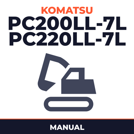 Komatsu PC200LL-7L PC220LL-7L Excavator Manual