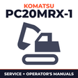 KOMATSU PC20MRX-1 Hydraulic Excavator Service Repair Manual + Operation & Maintenance Manual
