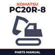 Komatsu PC20R-8 Hydraulic Excavator Illustrated Parts Catalog Manual