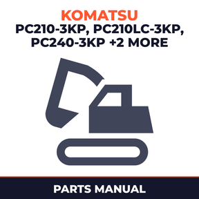 Komatsu PC210-3KP, PC210LC-3KP, PC240-3KP, PC240LC-3KP, PC240NLC-3KP Excavator Parts Manual (SN K15001 and up)