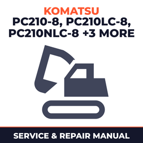Komatsu PC210-8, PC210LC-8, PC210NLC-8, PC230NHD-8, PC240LC-8, PC240NLC-8 Hydraulic Excavator Service & Repair Manual P