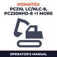 KOMATSU PC210 LC/NLC-8,PC230NHD-8,PC240LC/NLC-8 Operation & Maintenance Manual (UEAM004904)