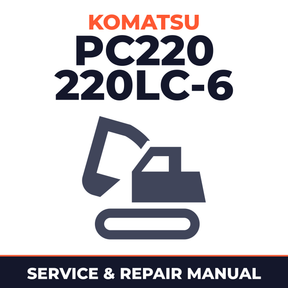 Komatsu PC220 220LC-6 STD Serial 52852 and up Shop Service Repair Manual