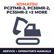 KOMATSU PC27MR-2, PC30MR-2, PC35MR-2, PC40MR-2, PC50MR-2 Hydraulic Excavator Service Repair Manual + Operation & Maintenance MAN