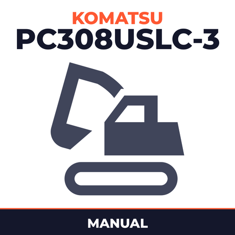 Komatsu PC308USLC-3 Excavator Manual