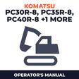 Komatsu PC30R-8, PC35R-8, PC40R-8, PC45R-8,Hydraulic Excavator Operation & Maintenance Manual (S/N: 10001,35001,30001,5