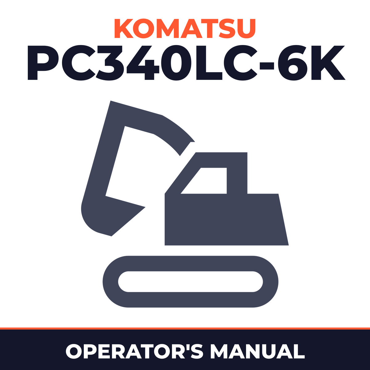 KOMATSU PC340LC-6K Operation & Maintenance Manual