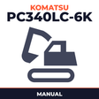 Komatsu PC340LC-6K Serial K32001 and up,K34001 and up WORKSH