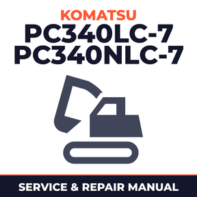 Komatsu PC340LC-7, PC340NLC-7 Hydraulic Excavator Service Repair Shop Manual (S/N: K45001 and up)