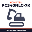 KOMATSU PC340NLC-7K SN K40001 and UP Operation & Maintenance