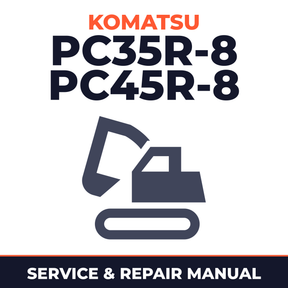 Komatsu PC35R-8, PC45R-8 Hydraulic Excavator Workshop Service Repair Manual F20518 and up,F20666 and up