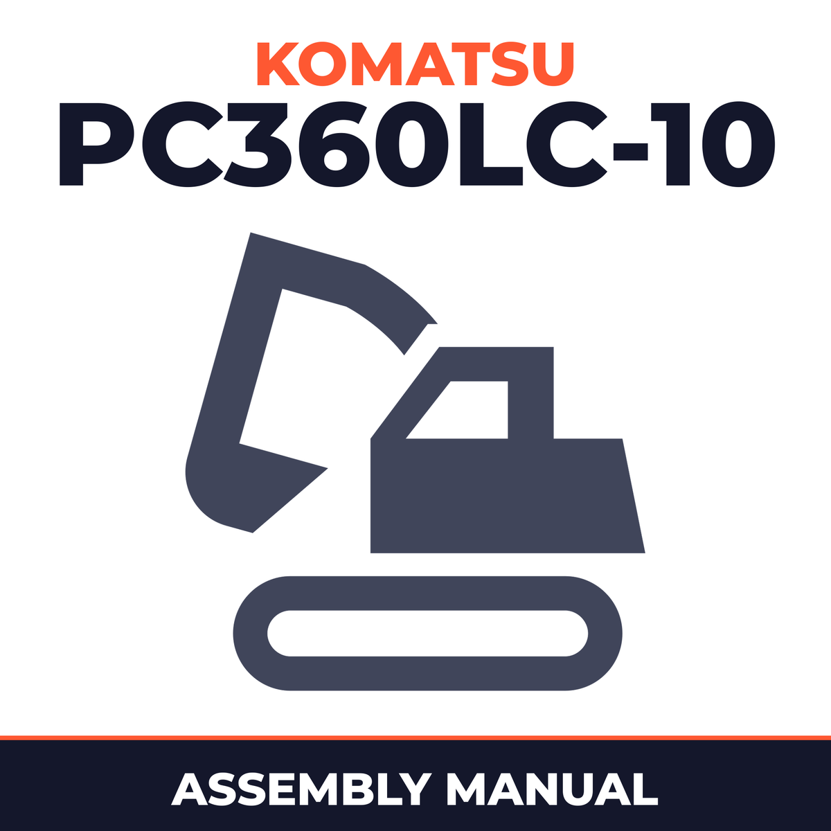 KOMATSU PC360LC-10 Hydraulic Excavator Field ASSEMBLY Manual