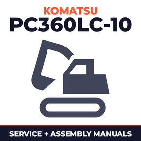 KOMATSU PC360LC-10 Hydraulic Excavator Service Repair Manual + Field ASSEMBLY Manual