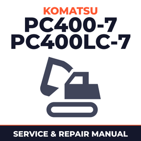 Komatsu PC400-7 PC400LC-7 Excavator Workshop Service Manual