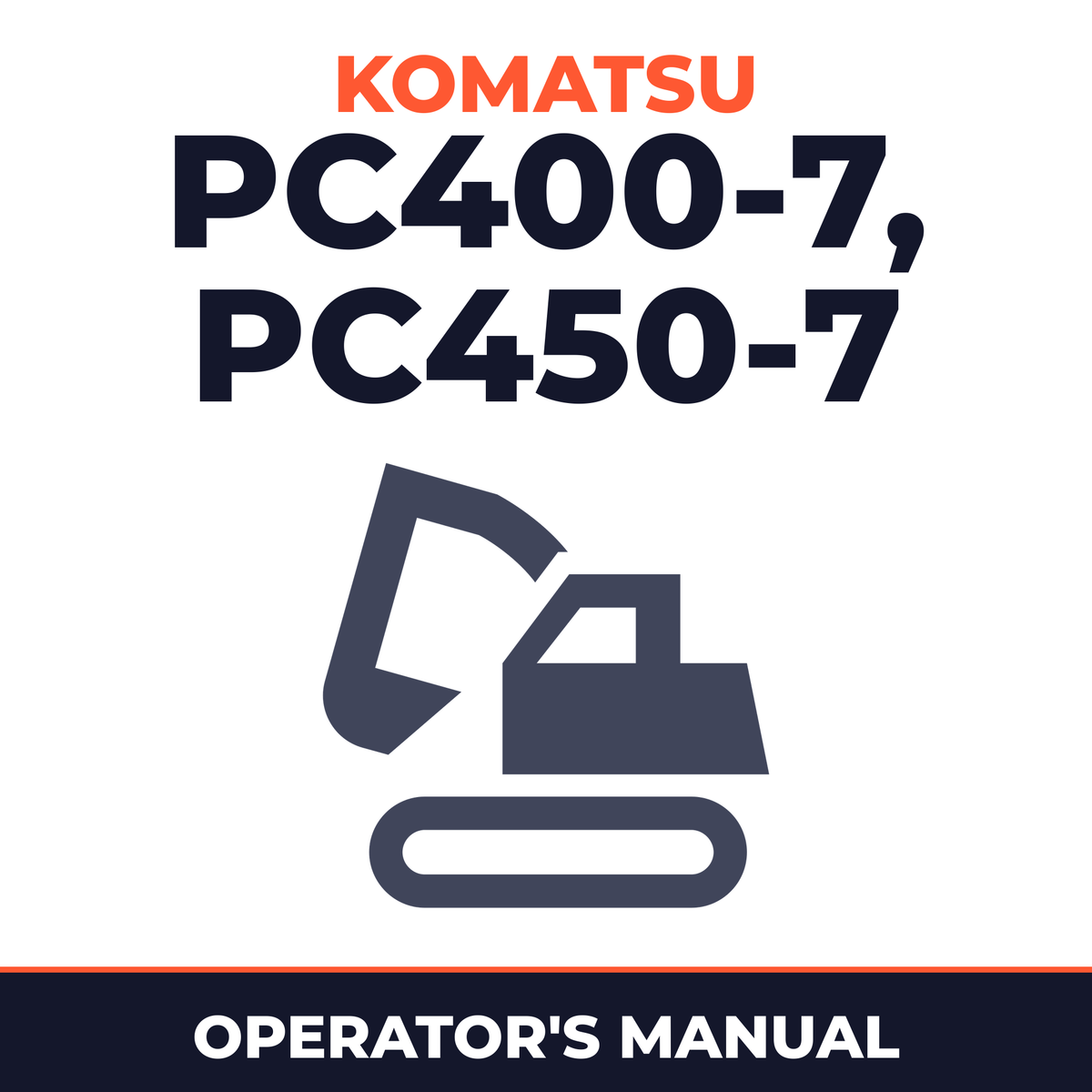Komatsu PC400-7,PC450-7 operators manual