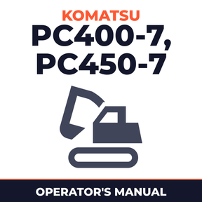 Komatsu PC400-7,PC450-7 operators manual