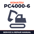 Komatsu PC4000-6 Hydraulic Mining Shovel Workshop Service Repair Manual SN: 8152