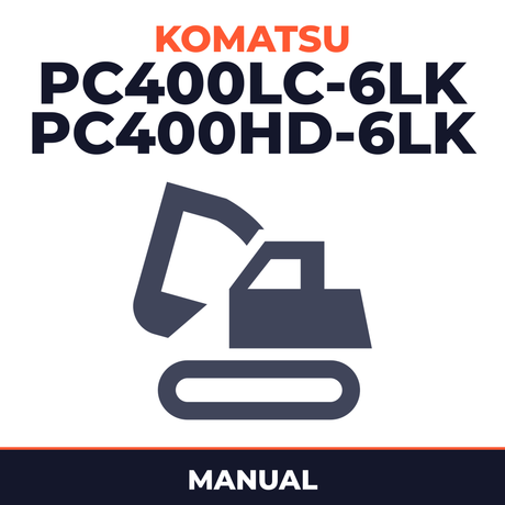 Komatsu PC400LC-6LK PC400HD-6LK Excavator Manual